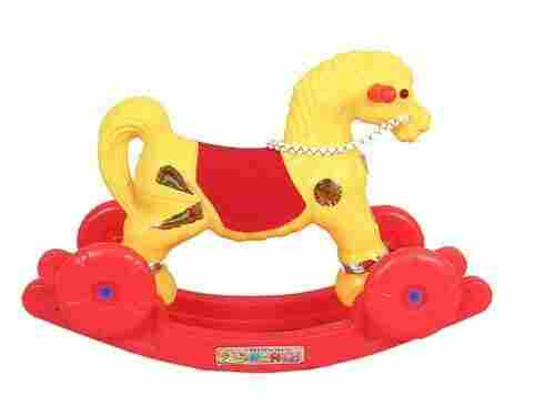 Fantastic Indoor Or Outdoor Toy Yellow Multi-Ride Rocking Horse For Kids