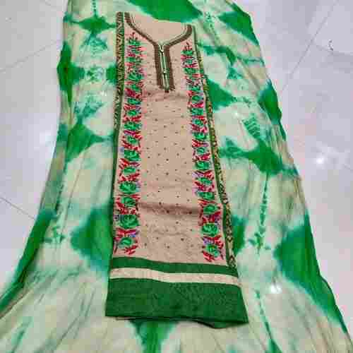 Party Wear Cotton Embroidered Design Salwar Suits With Dupatta For Ladies