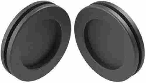 Black Circular Flush Door Pull Recessed Sliding Door Handles