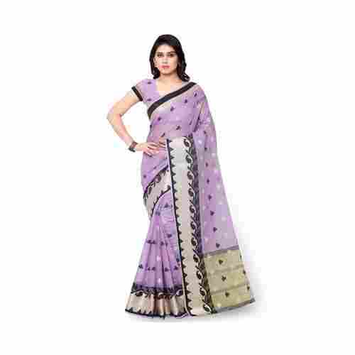Stylish Breathable And Comfortable Printed Cotton Saree For Daily Wear