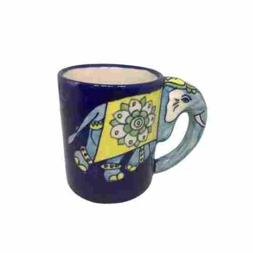 Blue Pottery Coffee And Beer Mugs