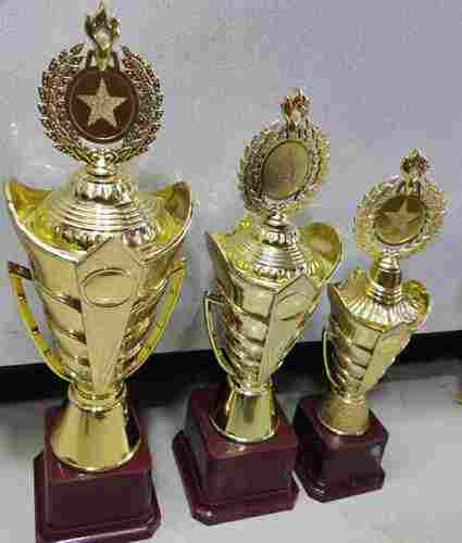 Brass And Plastic Sport Trophies Used In College And School