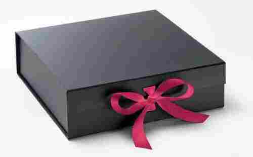 Fine Finish Square Shaped Black Gifts Packaging Box