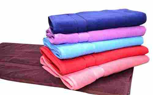 Rectangular Plain Standard Cotton Bath Towels For Body Cleaning