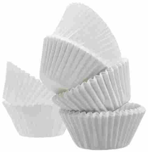 White Round Disposable Paper Cake Cups