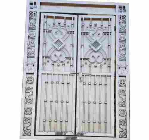 7 Feet Tall Corrosion Resistant Stainless Steel Modern Look Main Gate