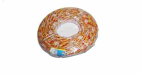 Diameter 1.0 Sq. Mm Length 90 Meter Red And Yellow Round Electrical Wire