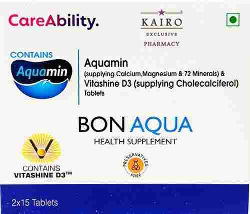 Bon Aqua Health Supplement Aquamin And Vitashine D3 Tablets (2 X 15)