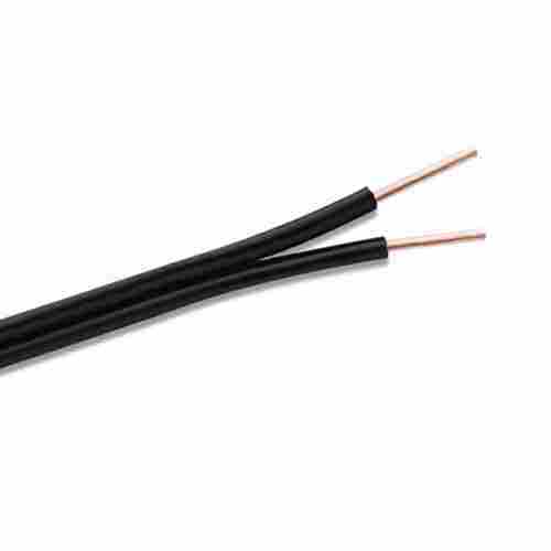 Black 220 Voltage 1 Mm Copper Electrical Flat Cables Wires