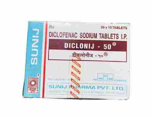 Diclofenac Sodium 50 MG Painkiller Tablet, 20x10 Blister Pack