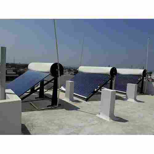 Floor Mounted Heavy Duty Stainless Steel Solar Water Heater With Cylindrical Tank