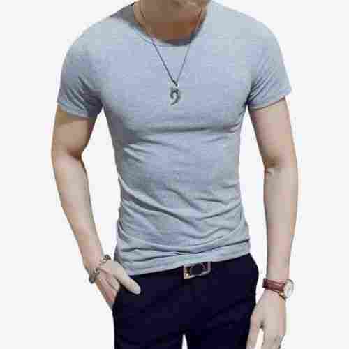 Mens Short Sleeves And Round Neck Cotton T Shirt 