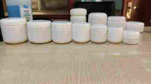 Round Shape White Pp Cosmetic Jars(Durable And Light Weight)