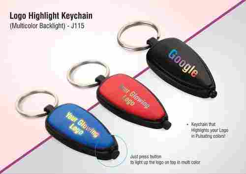 J115 a   Logo Highlight Keychain (Multicolor Backlight)