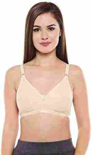 Pure Cotton V Neck Shape 30 Size Comfortable And Light Weight Women Non Padded Bra 