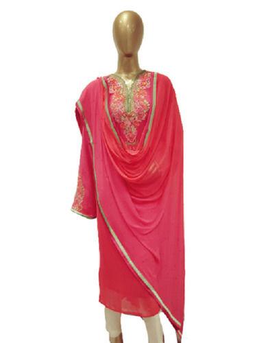 Party Wear Regular Fit Long Sleeve Breathable Readymade Embroidered Ladies Stitched Salwar Suits