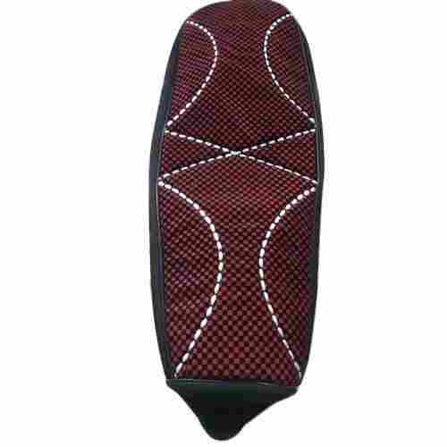 Thickness 18mm Made With Genuine Leather Maroon Bike Seat Cover