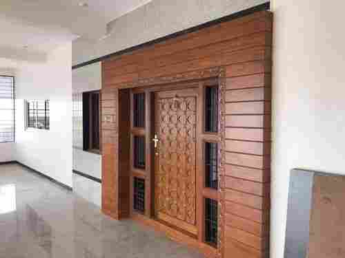 7 Feet Wooden Entrance Single Door For Home And Hotel