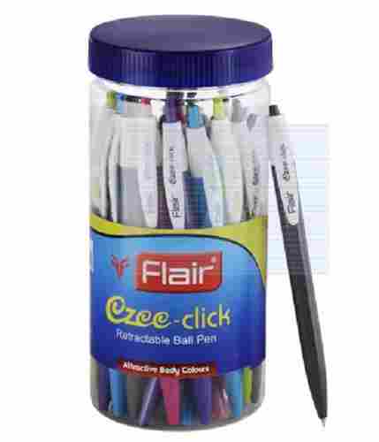 Pack Of 25 Pieces 6 Inch Length Plastic Blue Flair Ball Pen 