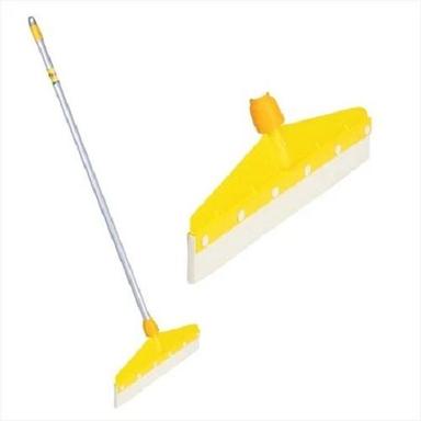 Silver And Yellow 3 Feet Length Stainless Steel And Plastic Floor Wiper