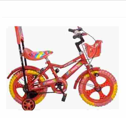 Kids Bicycle With Tubeless Rubber Tyre Foam Padded With Backrest