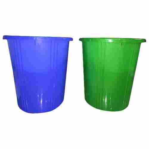 Blue Green Plastic Dustbins