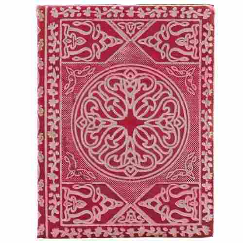 Rectangular Embossed Pattern Paper Material A4 Size Handmade Notebook