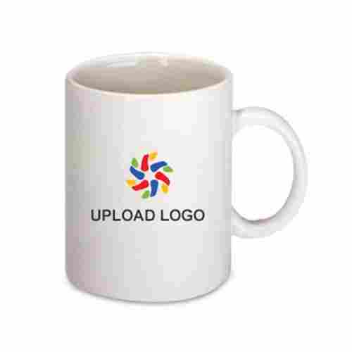 Pack Of 1 White Colour Ceramic Material Plain Digital Corporate Mugs