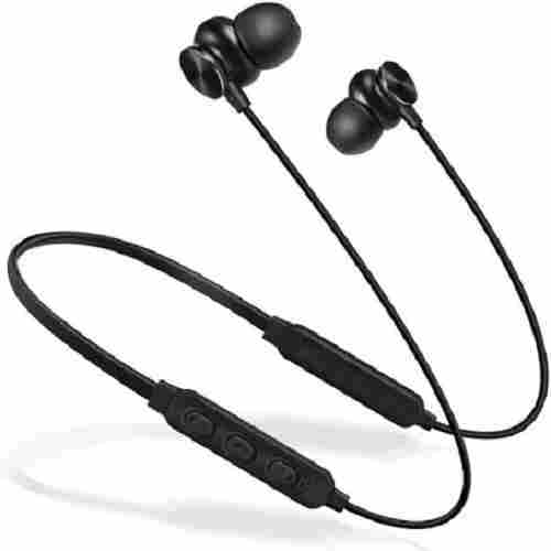 Black Matte Finish Titan N2 High Bass Headset Neckband Headphone