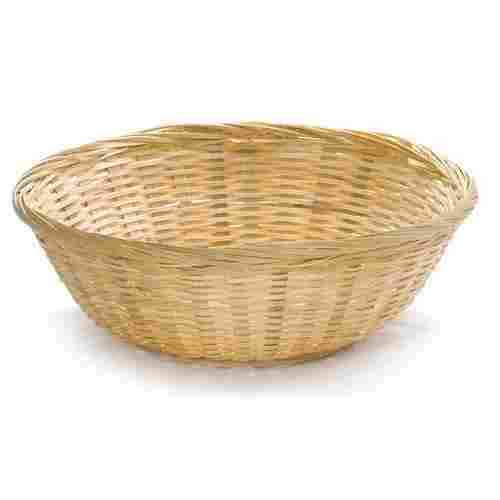 Eco Friendly Handmade Natural Color Bamboo Basket for Storage Use, Size: 12 Inch
