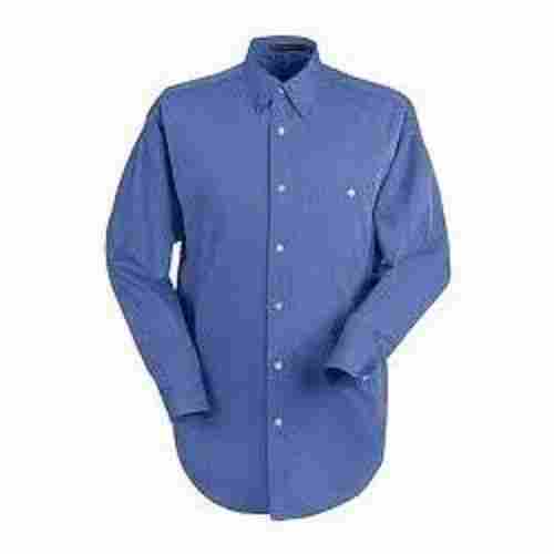 Simple And Stylish Look Breathable Plain Formal Wear Dark Blue Comfortable Cotton Shirts For Men