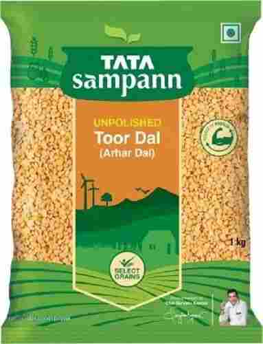 1 Kg Commonly Cultivated Dried Tata Sampann Unpolished Selected Grain Split Toor Dal