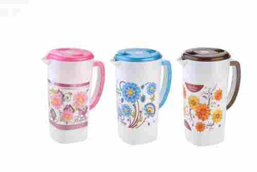 5 Liters Capacity Multi Color Printed Round 2 Mm Thick Plastic Water Jug 