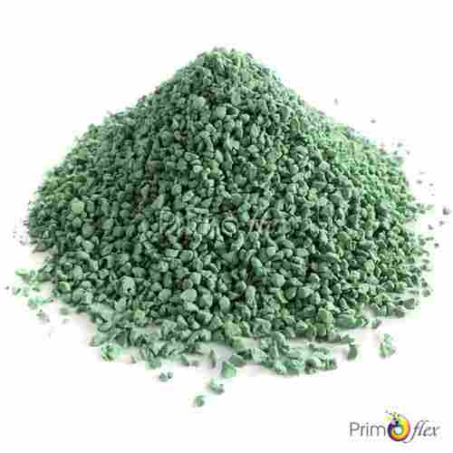 Leafy Green Colored Raw EPDM Rubber Granules, 1-4MM Thickness