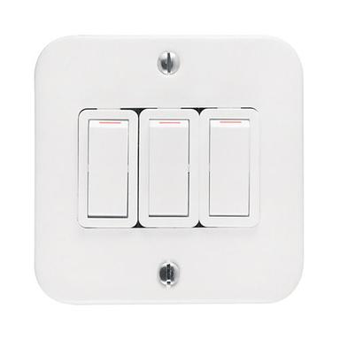 Wall Mounted Abs Plastic White Modern Electrical Switches Max. Current: 15 Amps Biot   ( Bi)