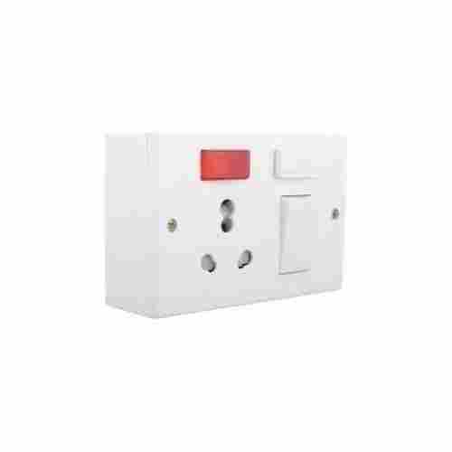 Polycarbonate Body White Electrical 5 In 1 Combined Box Switch And Socket