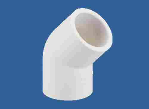 15-100 Mm White Leakproof Upvc 45 Degree Pipe Elbow For Plumbing