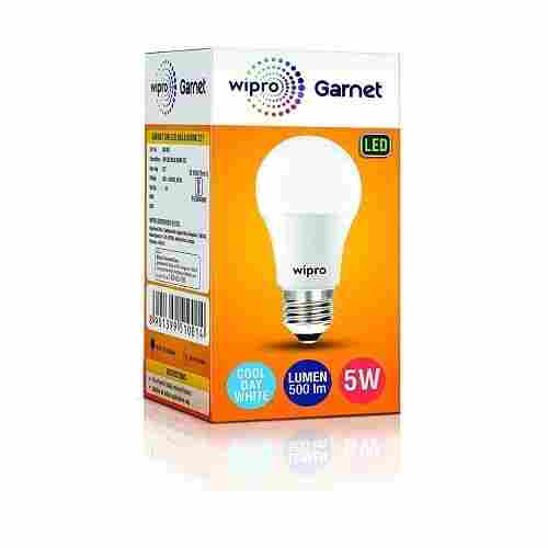 5 Watt Power Ceramic Cool Daylight White Wipro Led Bulb 