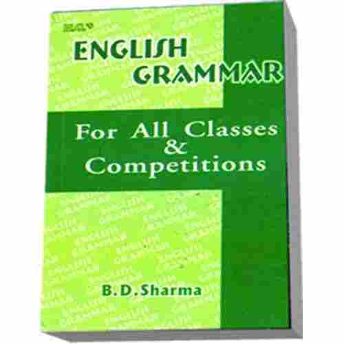B D Sharma English Grammar Books for All Classes and Competitions