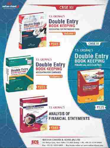 Knowledgeable Hard Binding Rectangular Double Entry Book Keeping Cbse Books 