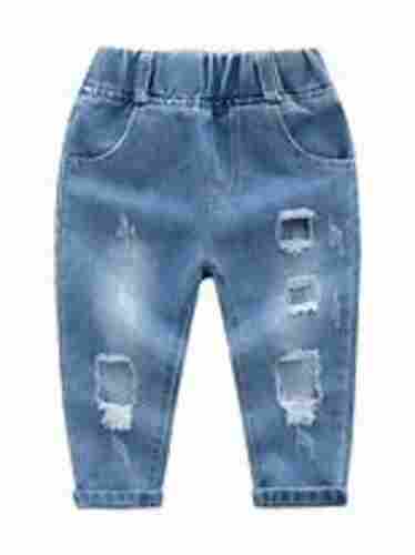 Stylish And Funky Pattern Comfortable And Stretchable Blue Jeans For Kids-Ware