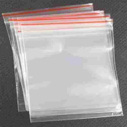 Zip Lock Pouch Bags For Multiple Use And Storage, White Transparent Colour