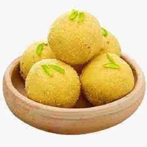 Healthy And Delicious Sweet Taste Round Shaped Yellow Besan Laddu