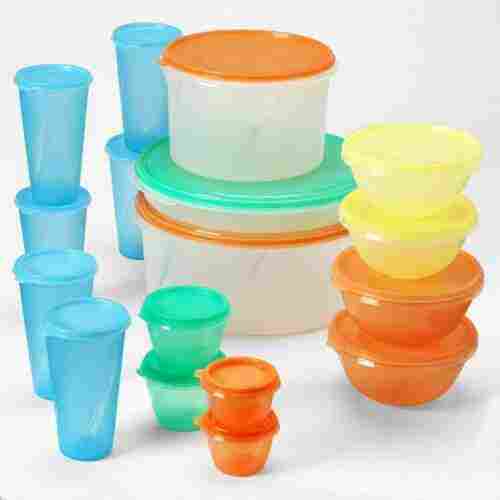 Plastic Containers For Storage, Round Shape And Available In Various Color