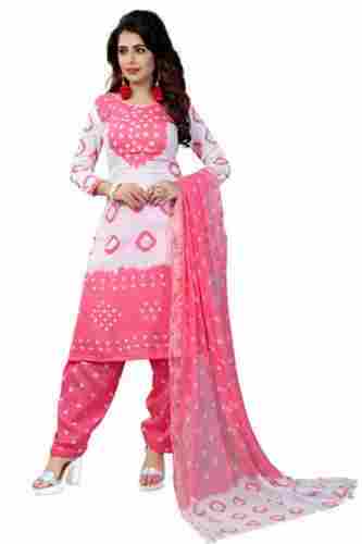 Traditional Bandhani Style Pure Cotton Salwar Suit For Ladies 