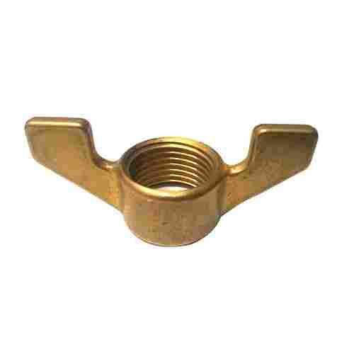 Hexagonal Shape Brass Wing Nut With 1-2 Mm Thickness