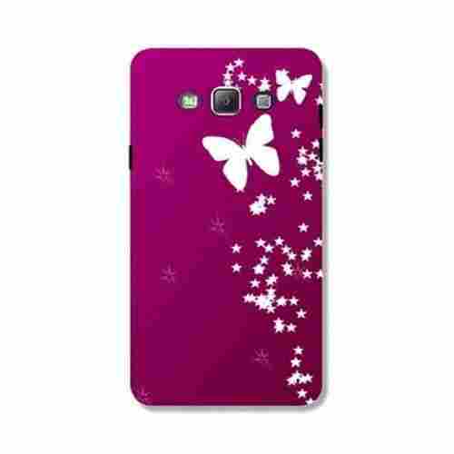 Butterfly Printed And Light Weight Dark Pink Samsung Galaxy A7 Back Cover