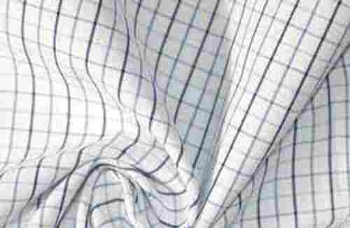 Long Lasting Light Weight Pure Cotton Woven Shirt Fabric White Colour Fabric
