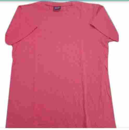 Washable And Comfortable Short Sleeves Plain O Neck Cotton T Shirt For Girls