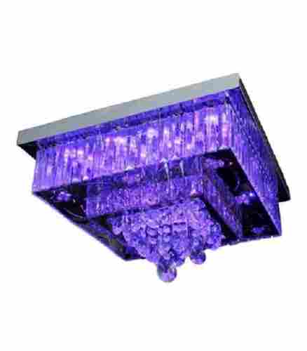 Blue Square Glass Body Ceiling Fixture Type Led Hanging Light 